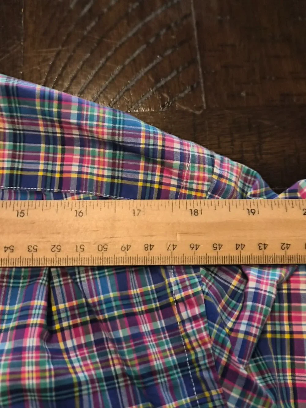 Polo Ralph Lauren Shirt Men Large Check Plaid Long Sleeve Green Pony Logo G810